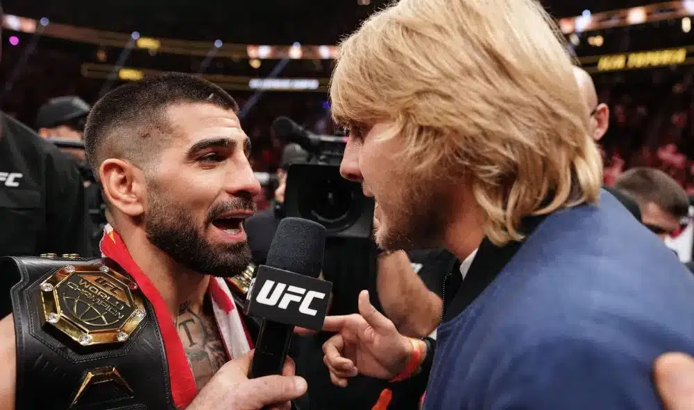 VIDEO P*ssy? Rivali Paddy Pimblett a Ilia Topuria sa stretli pred turnajom UFC Qatar. Ticho veru neboli