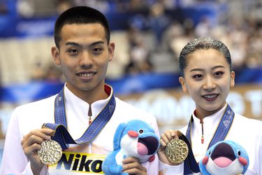 MS: Čína získala zlato v miešaných pároch synchronizovaného plávania
