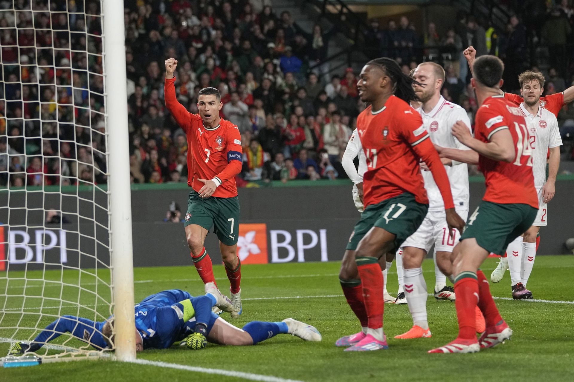 Portugalsko - Dánsko. Zdroj: SITA/AP