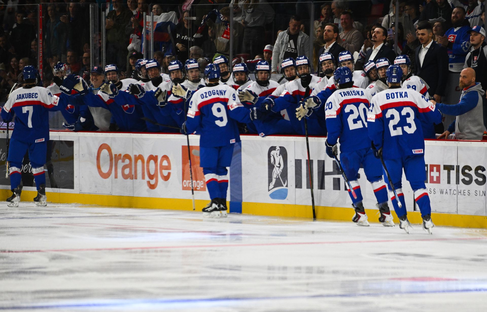 Slovensko - Nórsko / MS v hokeji U18. Zdroj: TASR