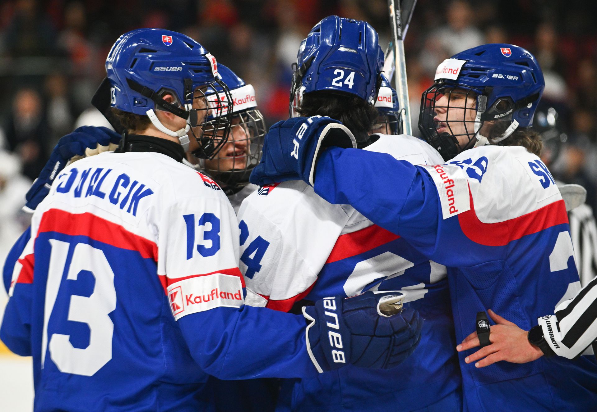 Slovensko - Nórsko / MS v hokeji U18. Zdroj: TASR