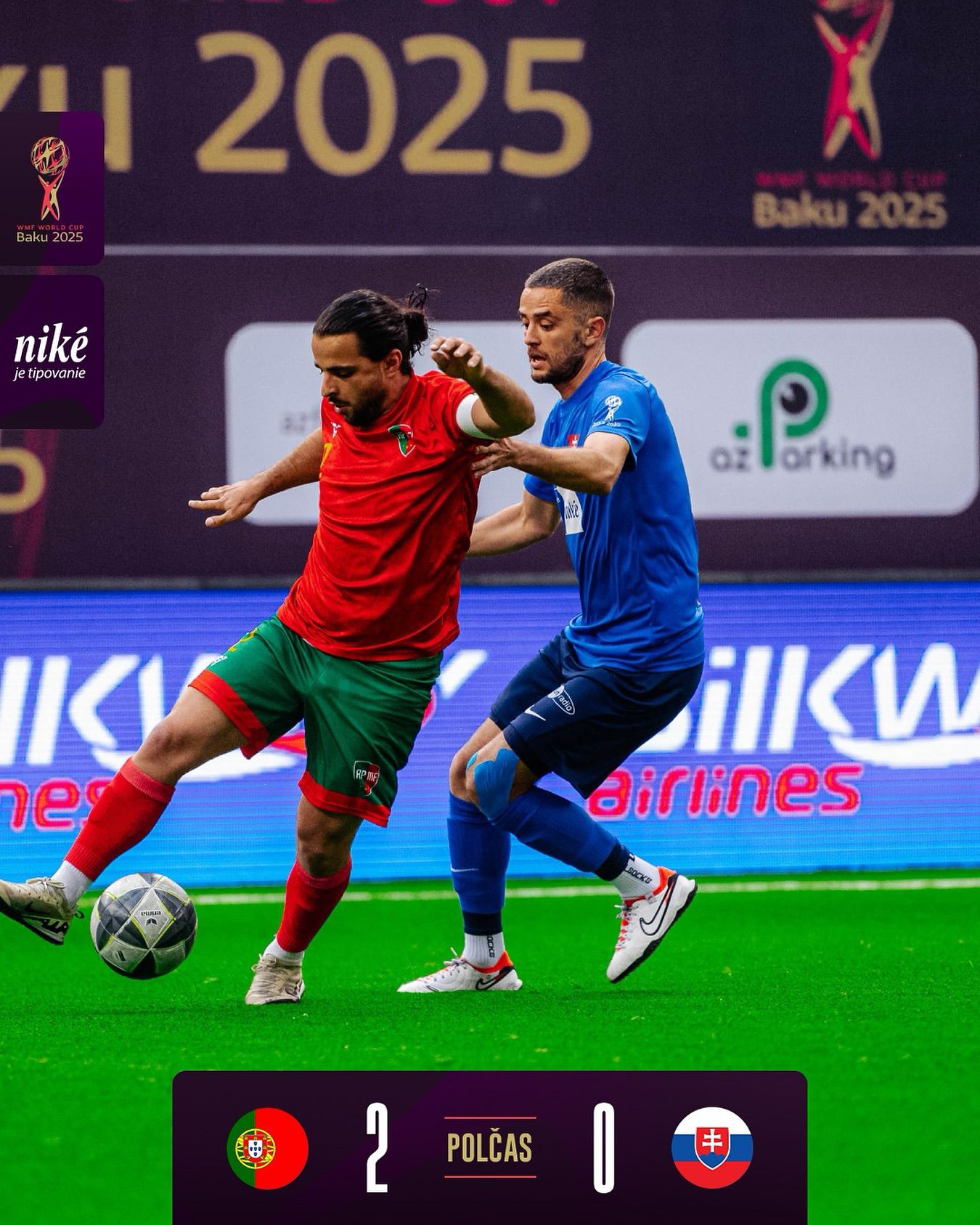 Slovensko - Portugalsko. Zdroj: Slovenský zväz malého futbalu