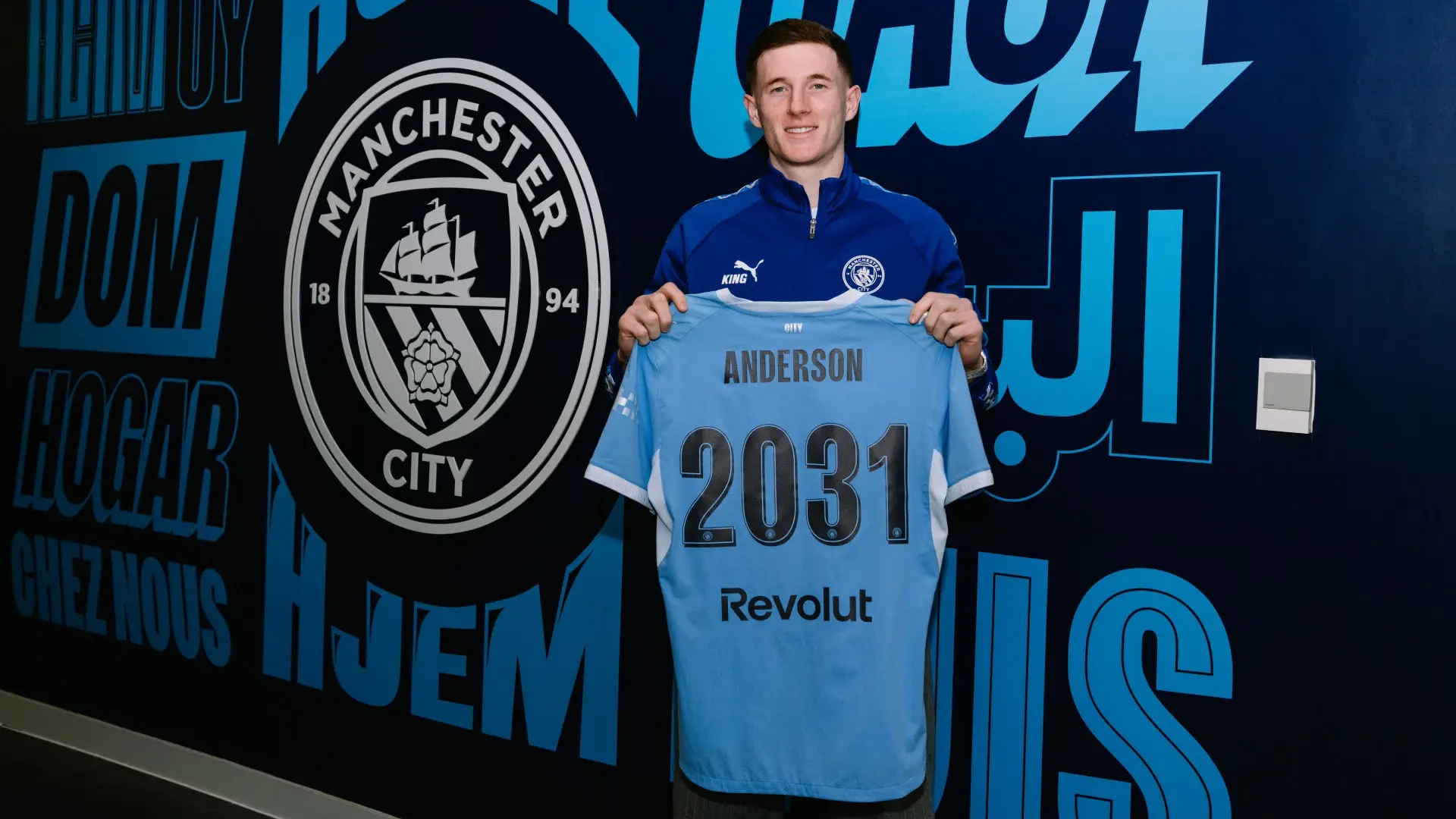 Elliott Anderson, zdroj: mancity.com