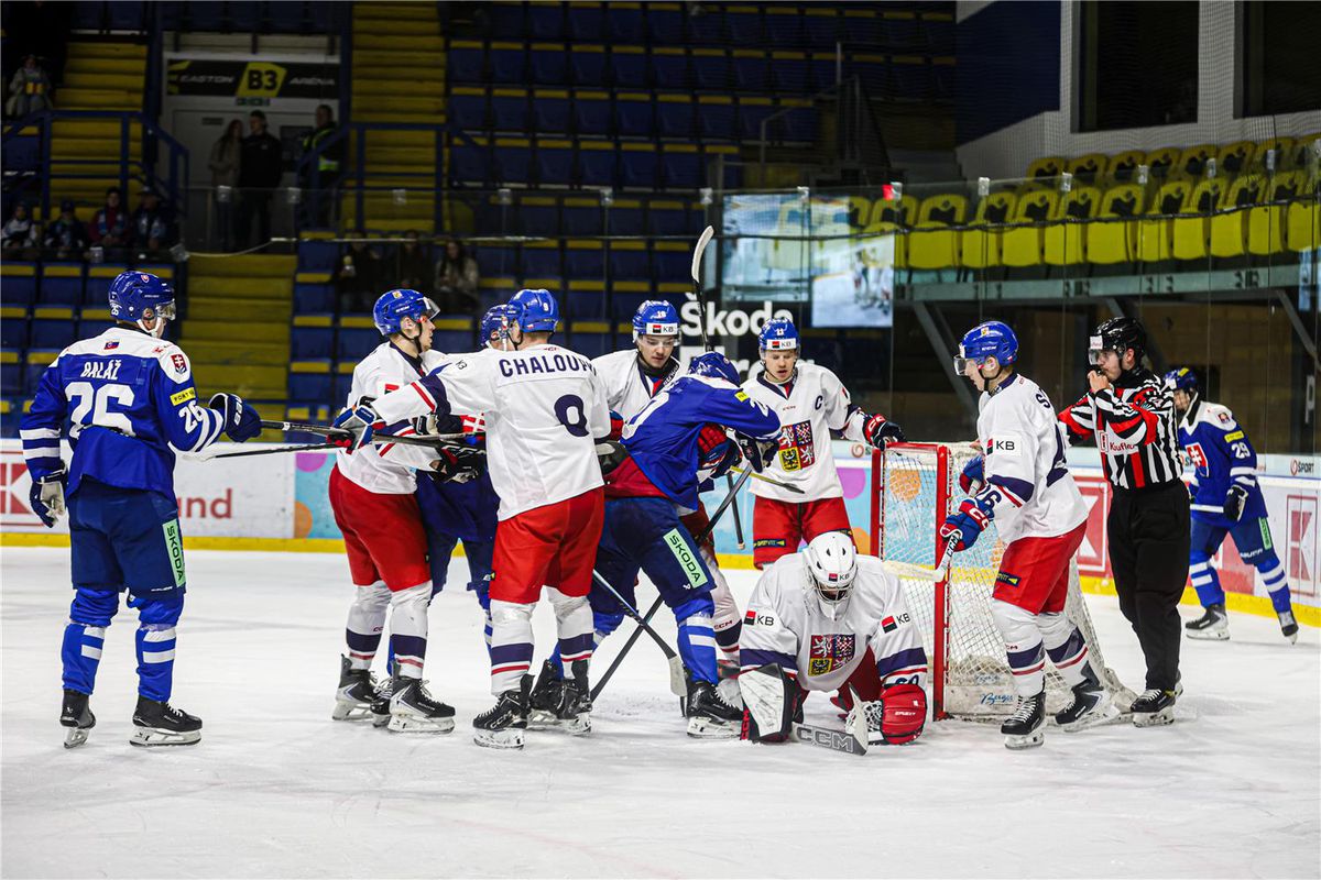 Slovensko čelilo v generálke na MS do 20 rokov rovesníkom z Česka. Derby rozuzlilo predĺženie