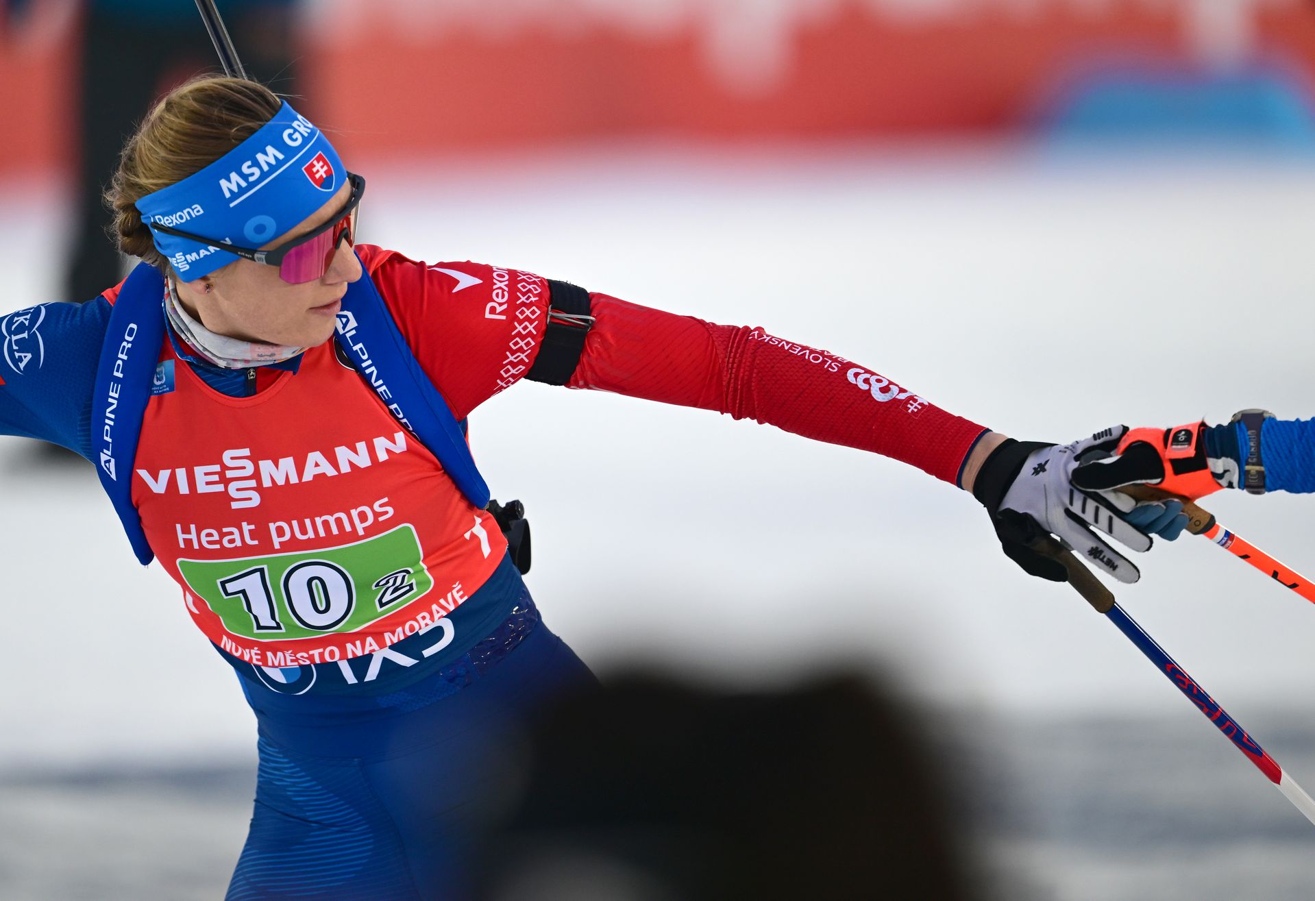 Miešaná štafeta v biatlone (Nové Mesto na Morave). Zdroj: TASR