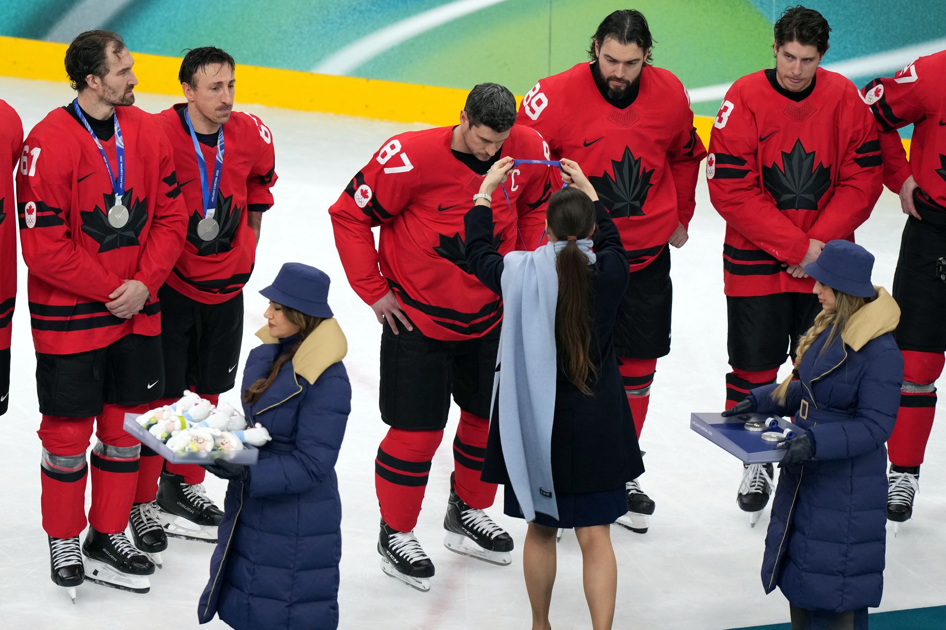 Sidney Crosby na ZOH 2026. Zdroj: SITA/AP