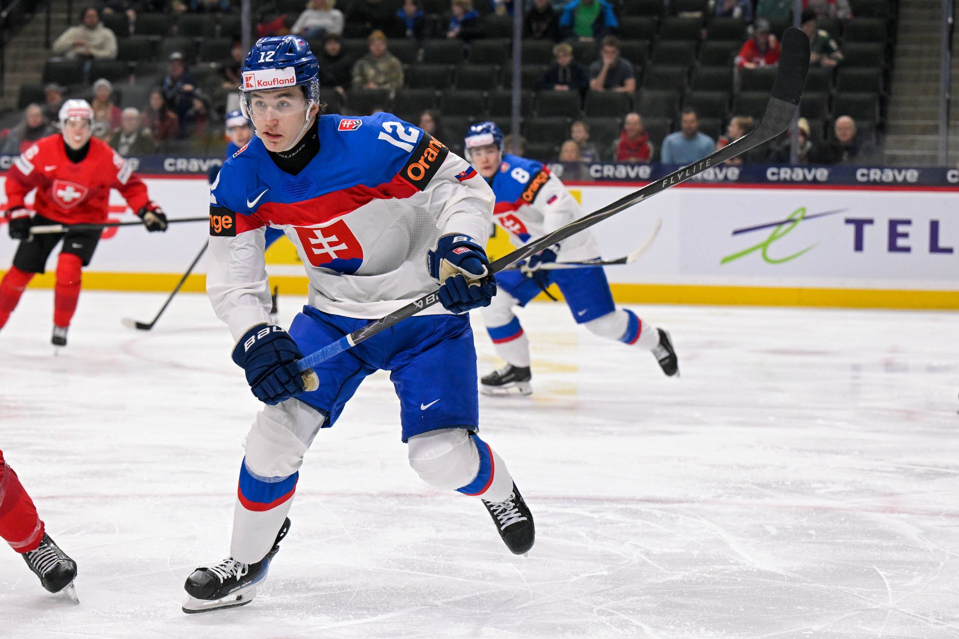 Ján Chovan v drese Slovenska na MS v hokeji do 20 rokov.