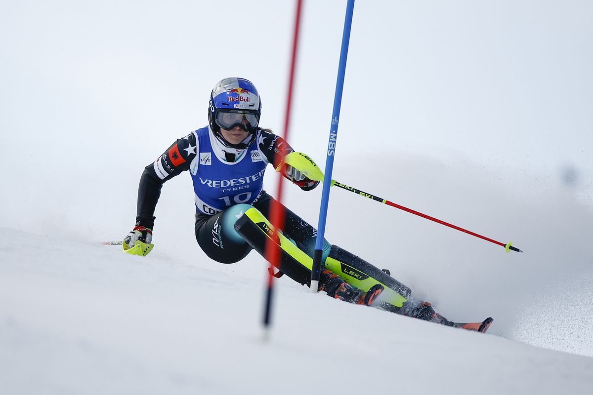 ONLINE 2. kolo slalomu žien v Courcheveli / lyžovanie