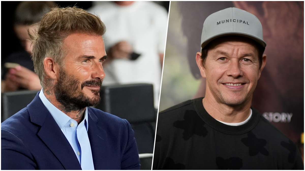 David Beckham a Mark Wahlberg. Zdroj: SITA/AP