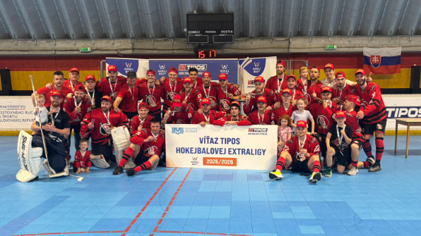 Hokejbal: Finálové rozuzlenie sa zmenilo na debakel. Bratislava slávi deviaty titul