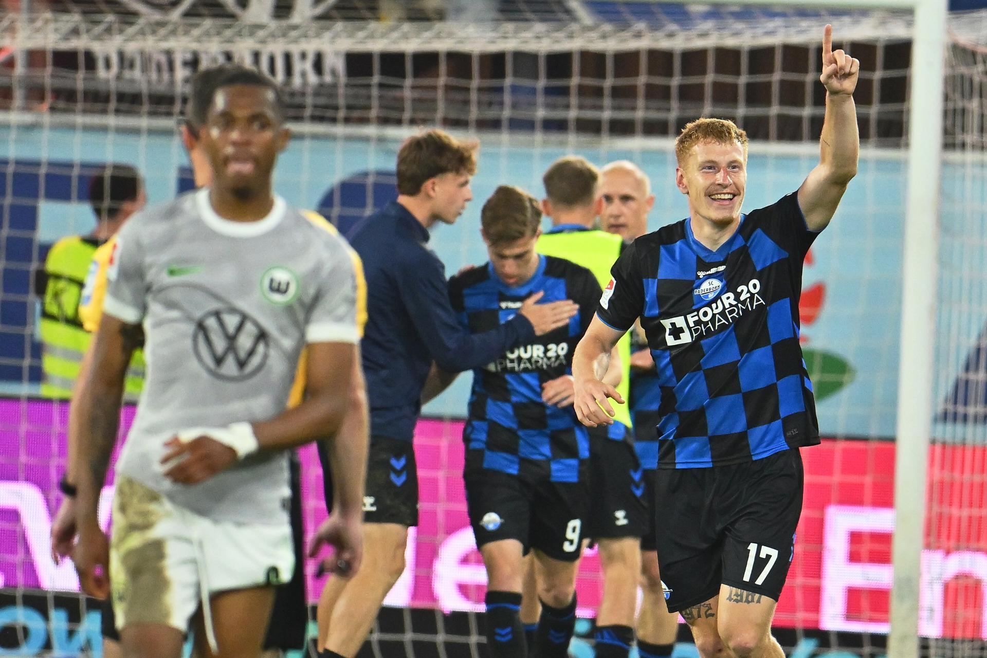 Wolfsburg - Paderborn. Zdroj: SITA/AP