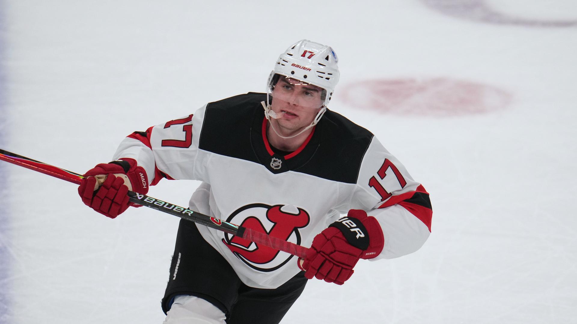 Šimon Nemec v New Jersey Devils. Zdroj: SITA/AP