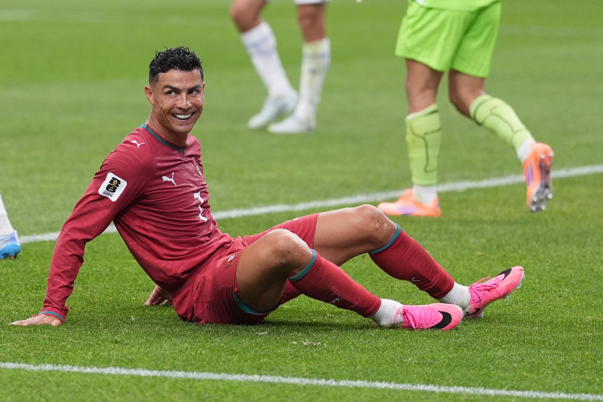 Cristiano Ronaldo v zápase Portugalsko - Uzbekistan na MS vo futbale 2026. Zdroj: SITA/AP