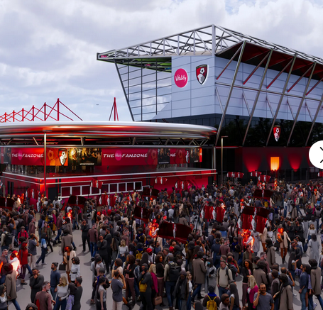 Vizualizácia nového štadióna Vitality. Zdroj: www.afcb.co.uk