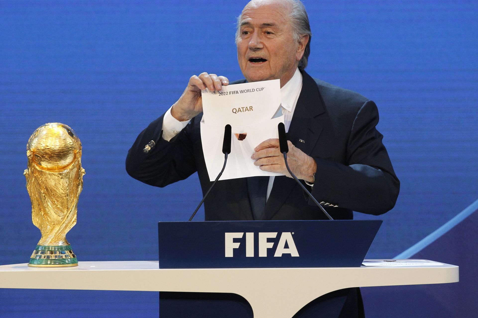 Bývalý prezident Medzinárodnej futbalovej federácie (FIFA) Joseph Blatter. Zdroj:SITA/AP