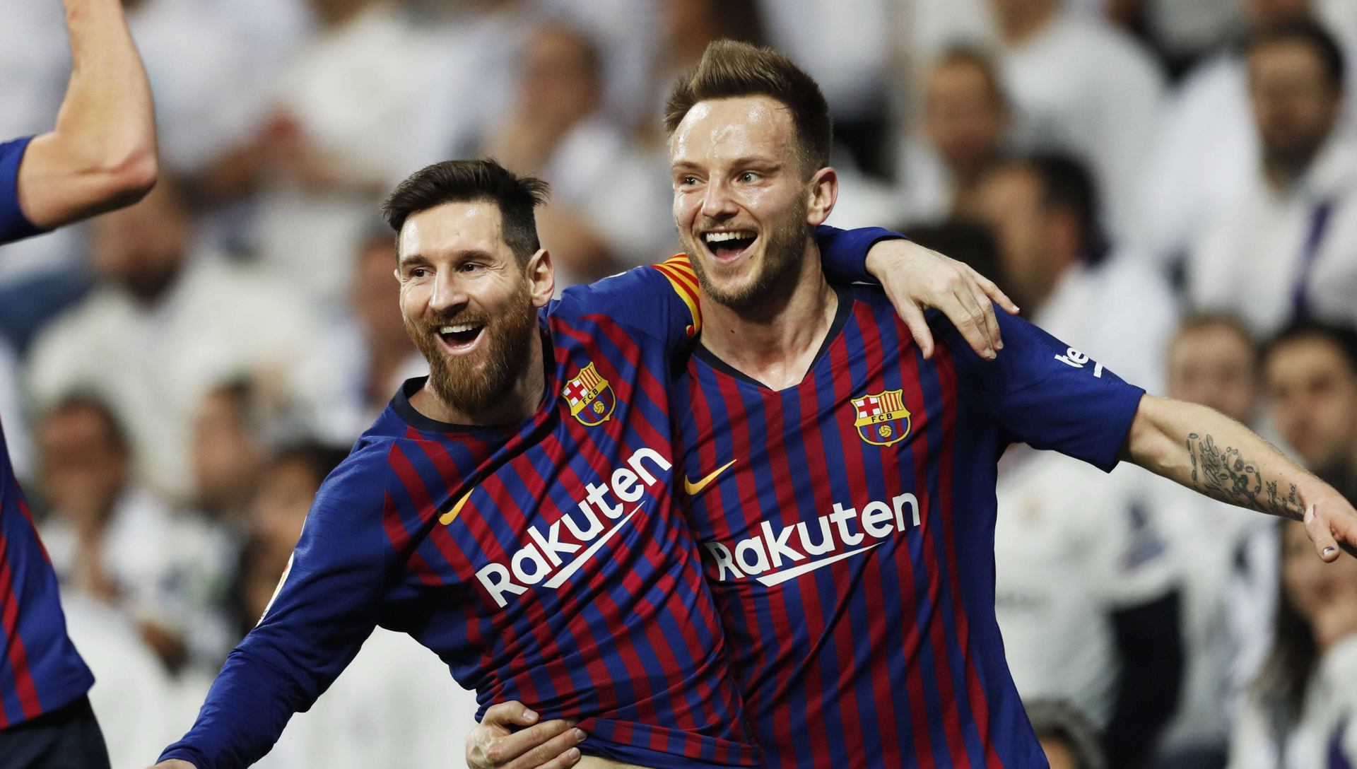 Lionel Messi a Ivan Rakitič. Zdroj: Imago