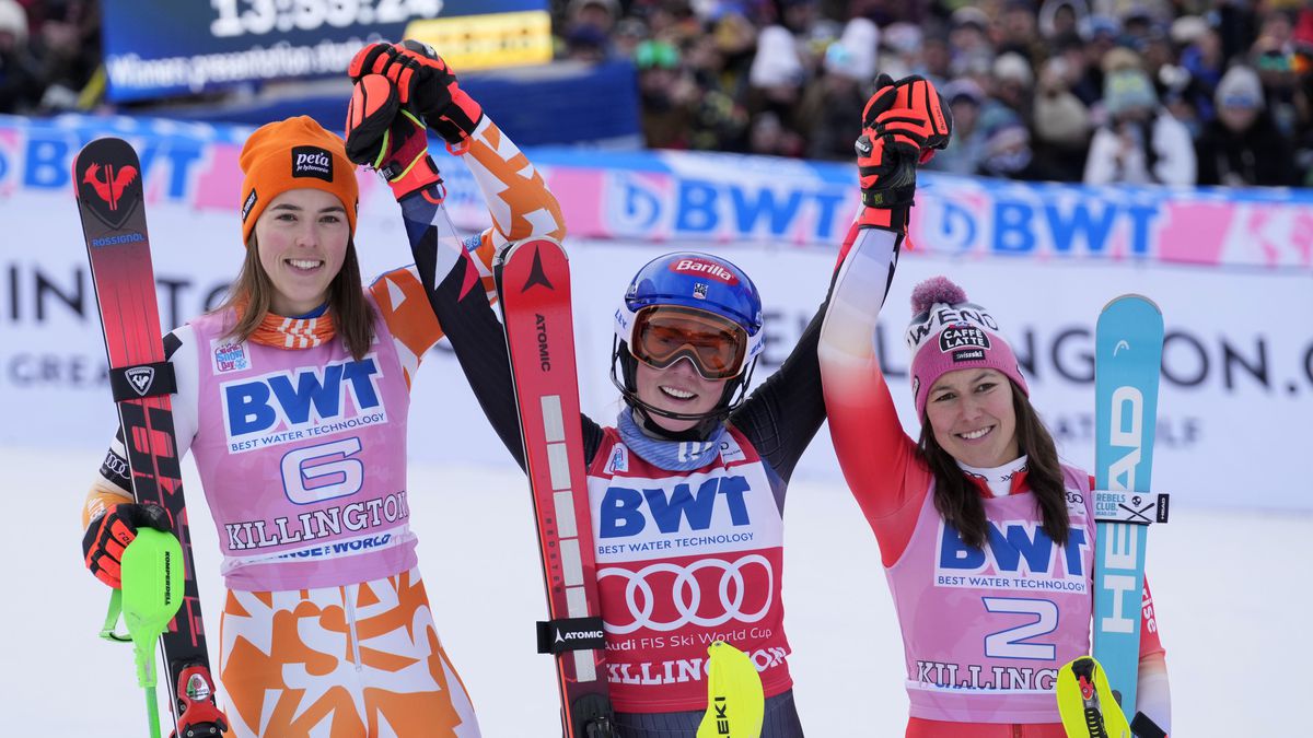 Slovak Skier Petra Vlhová Takes Second Place in Killington World Cup Slalom, Mikaela Shiffrin Wins