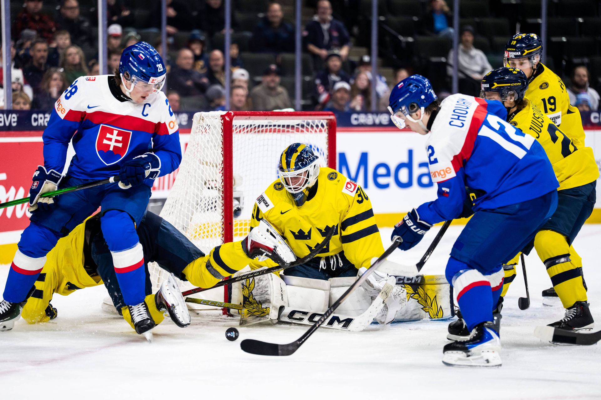 Švédsko - Slovensko / MS v hokeji U20