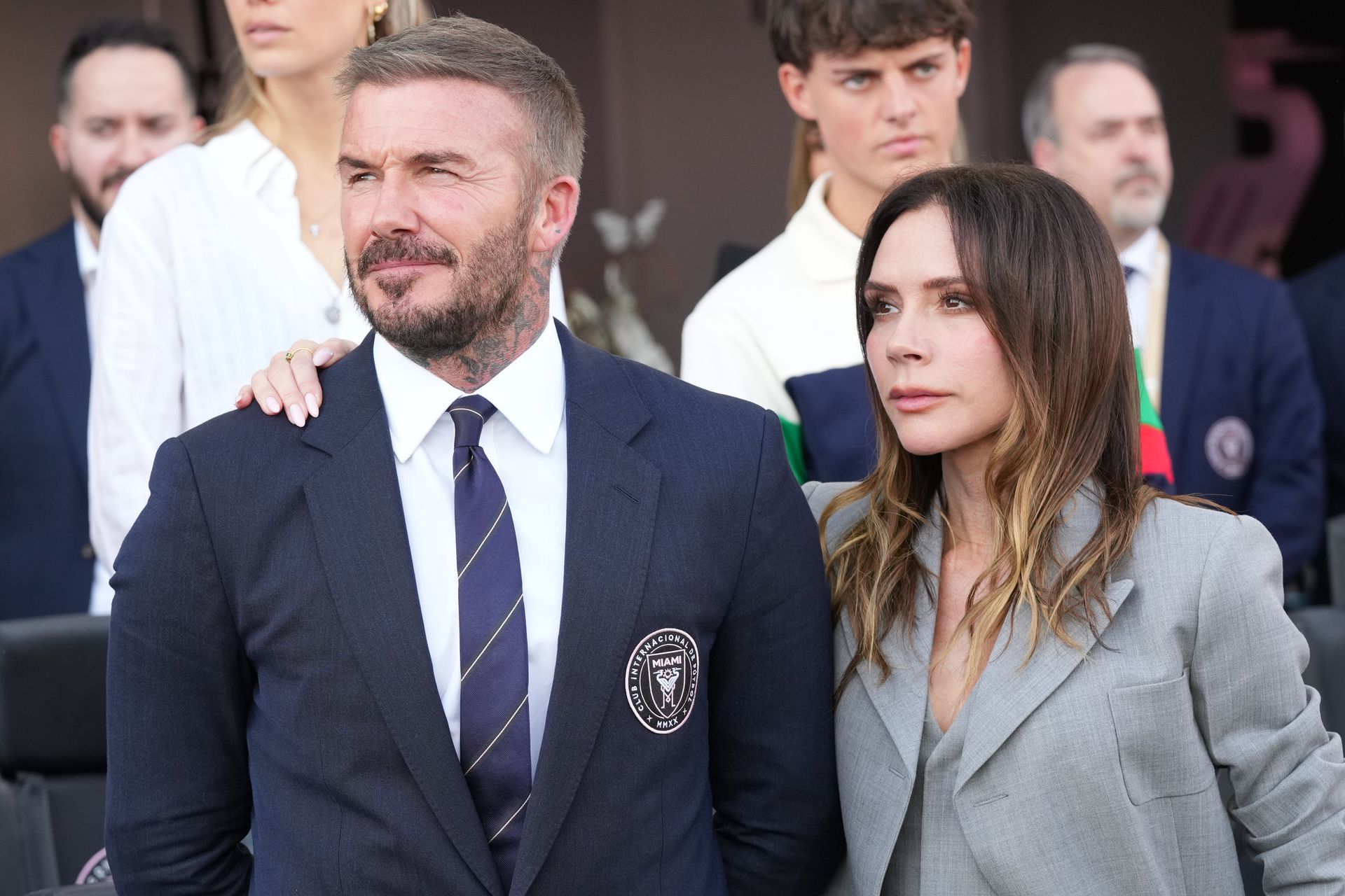 David Beckham s manželkou Victoriou. Zdroj: SITA/AP