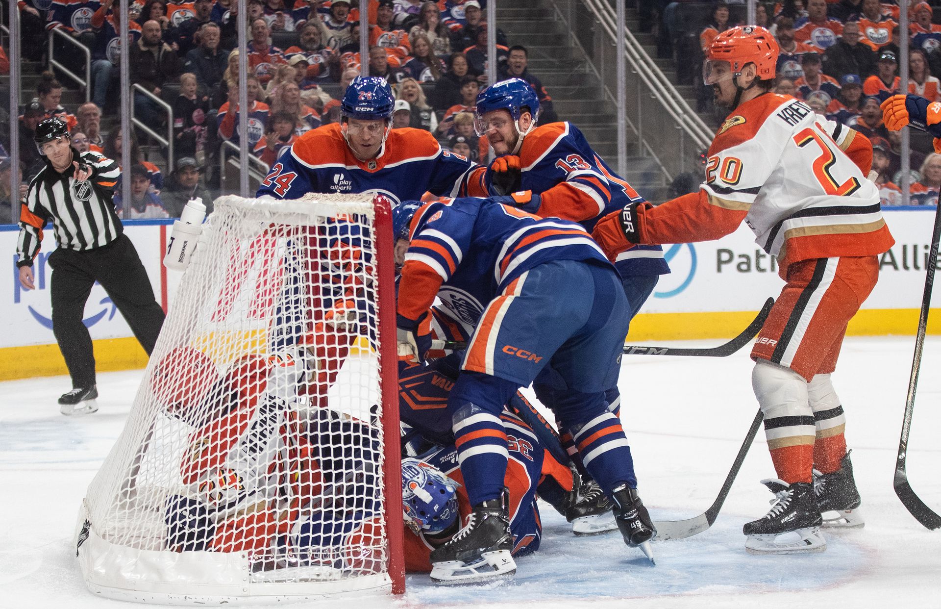 Edmonton Oilers - Anaheim Ducks, zdroj: SITA/AP