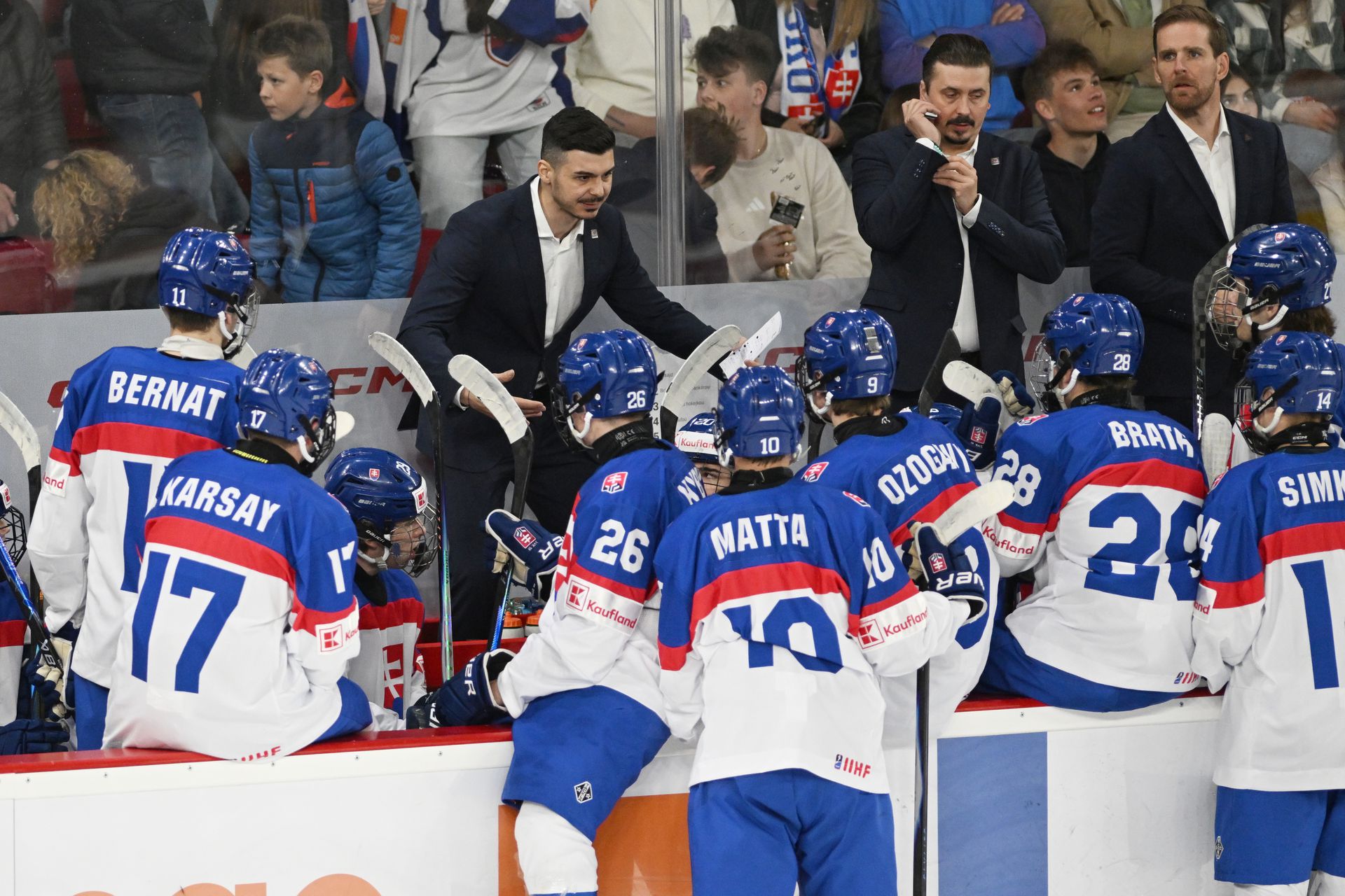 Lotyšsko – Slovensko (MS v hokeji do 18 rokov). Zdroj: TASR