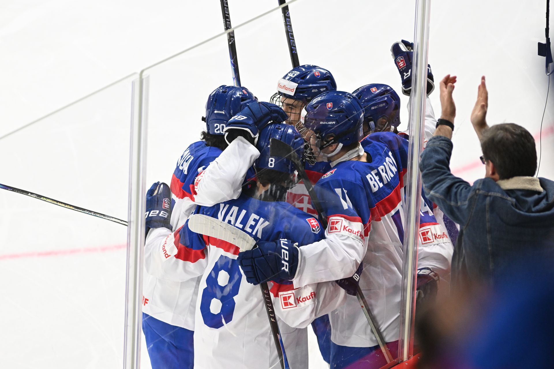 Lotyšsko – Slovensko (MS v hokeji do 18 rokov). Zdroj: TASR