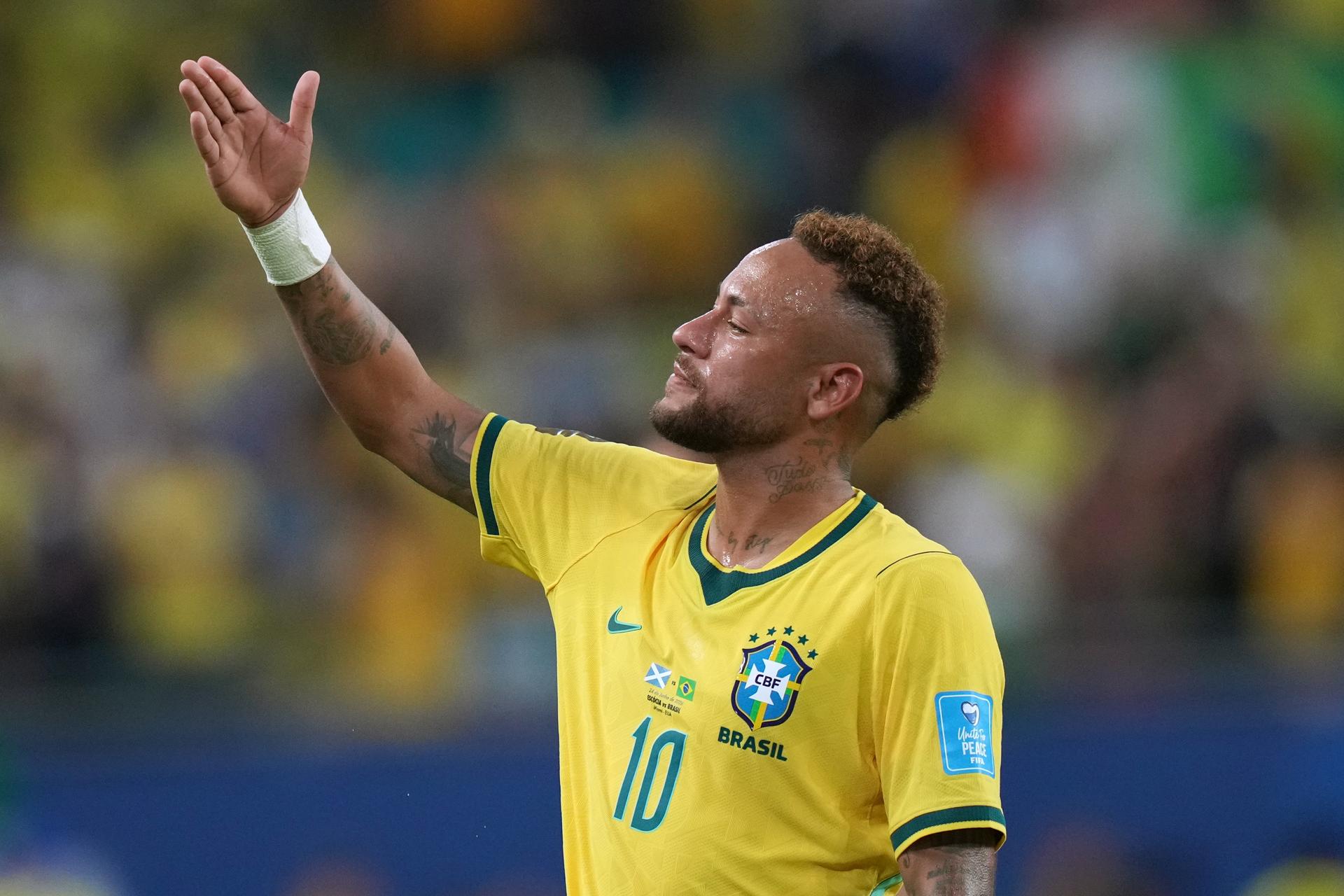 Neymar počas zápasu Škótsko - Brazília na MS vo futbale 2026, zdroj: SITA/AP