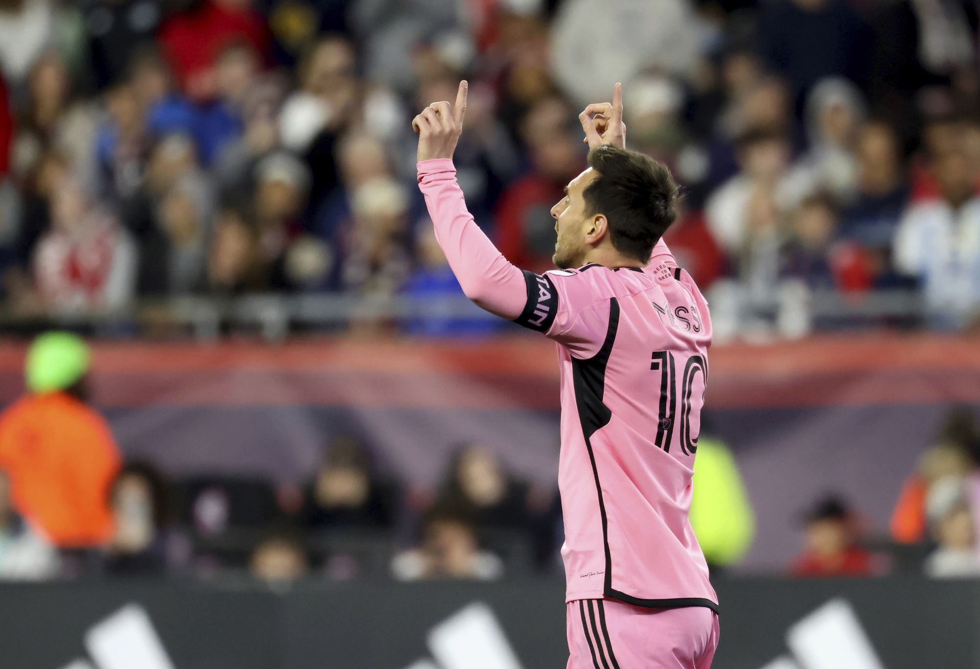 Lionel Messi v zápase proti New England Revolution, zdroj: SITA/AP