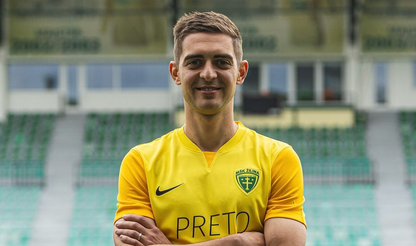 Michal Faško vo farbách nového zamestnávateľa. Zdroj: mskzilina.sk
