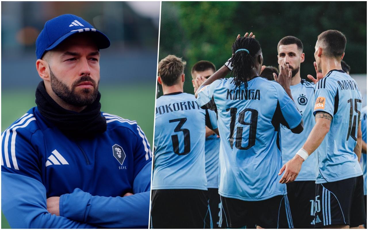 Milan Lalkovič a Manasse Kianga po góle za ŠK Slovan Bratislava, zdroj: Archív ML a TASR