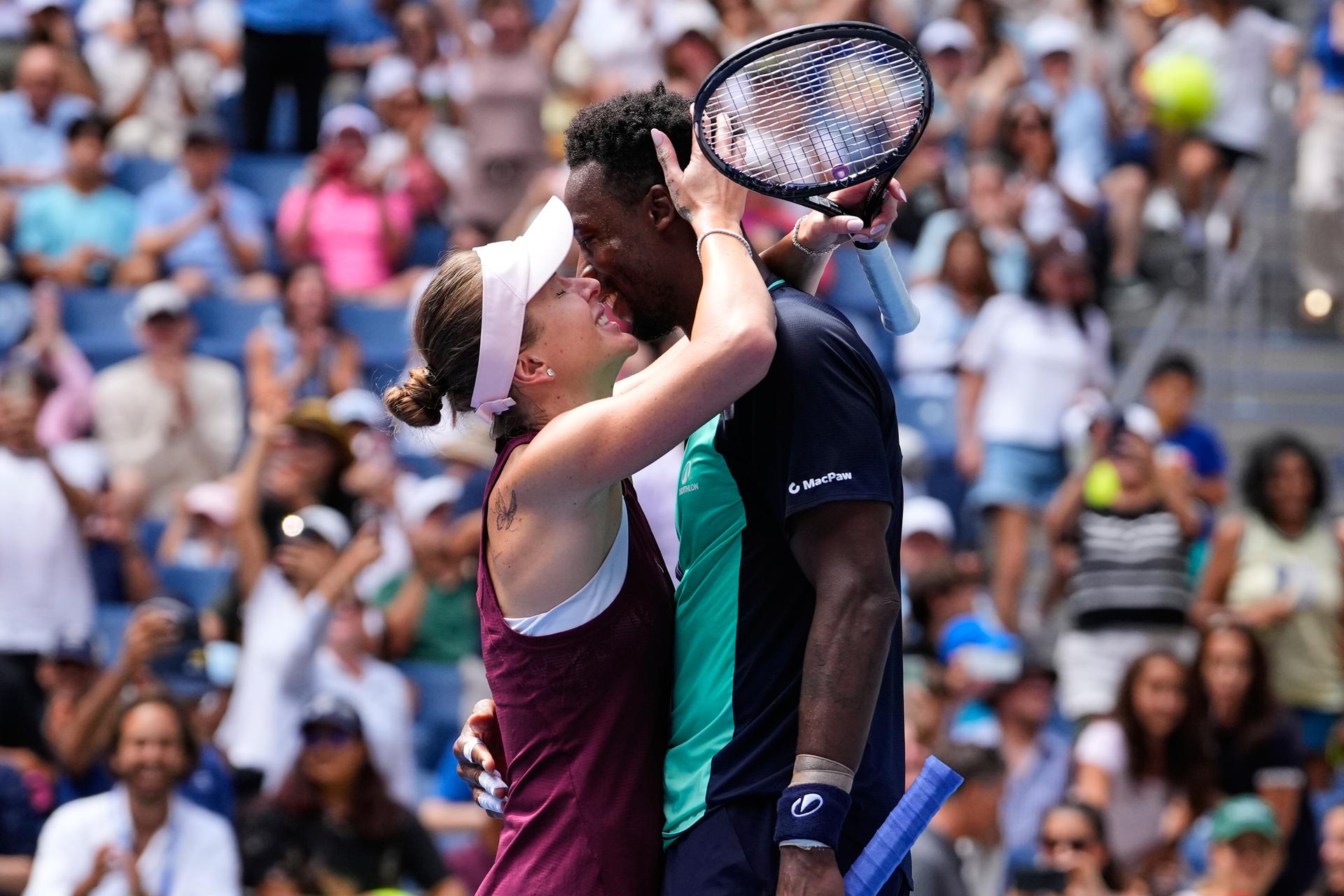 Gael Monfils  a Elina Svitolinová.
Zdroj: SITA/AP