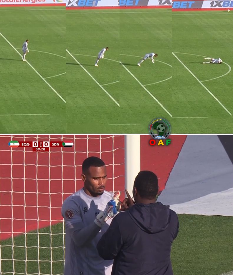 Brankár Monged Elneel. Zdroj: x..com/ourAfricanFooty