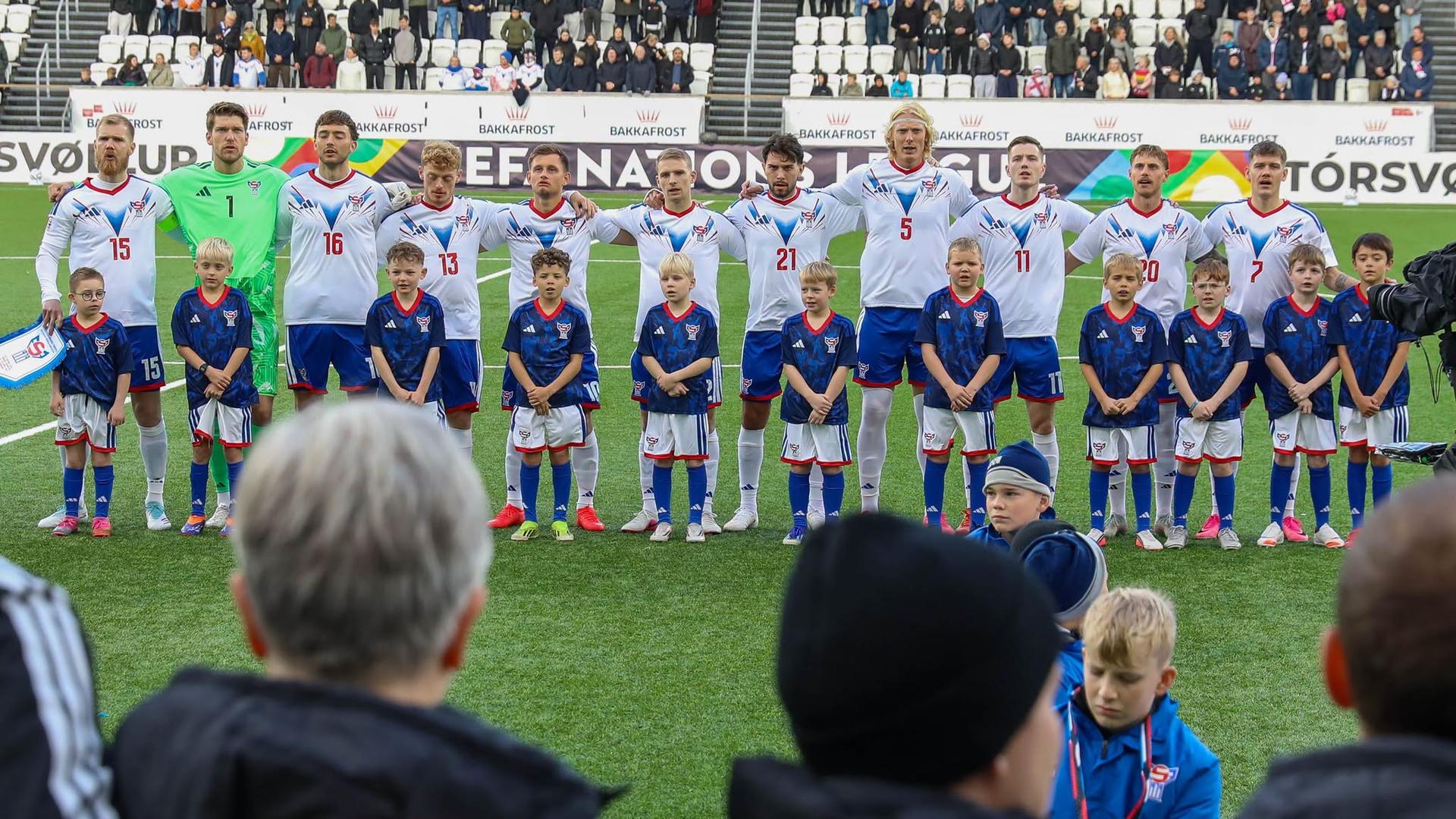 Futbalisti Faerských ostrovov. Zdroj: FSF - The Faroe Islands Football Association