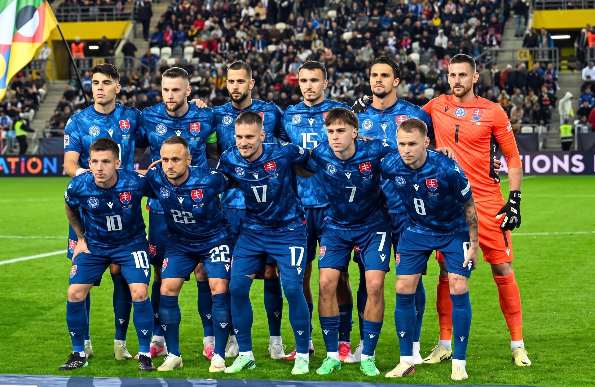 Liga národov dnes / Slovensko - Kazachstan 2:1 / Slovenskí futbalisti. Zdroj: TASR