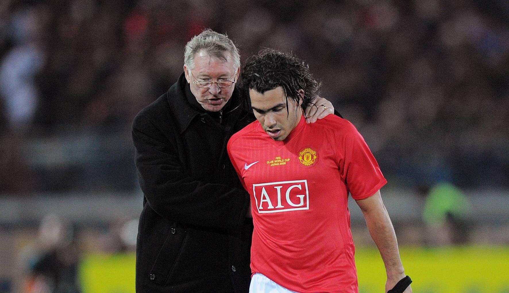Sir Alex Ferguson a Carlos Tevez, zdroj: IMAGO