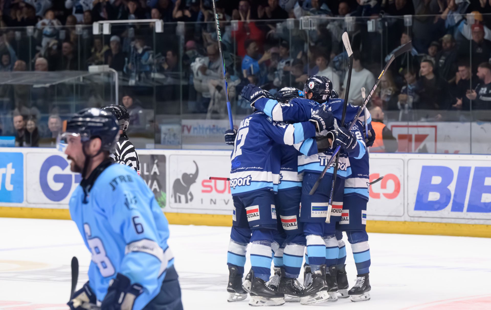 HK Nitra - HC Slovan Bratislava. Zdroj: SITA/AP