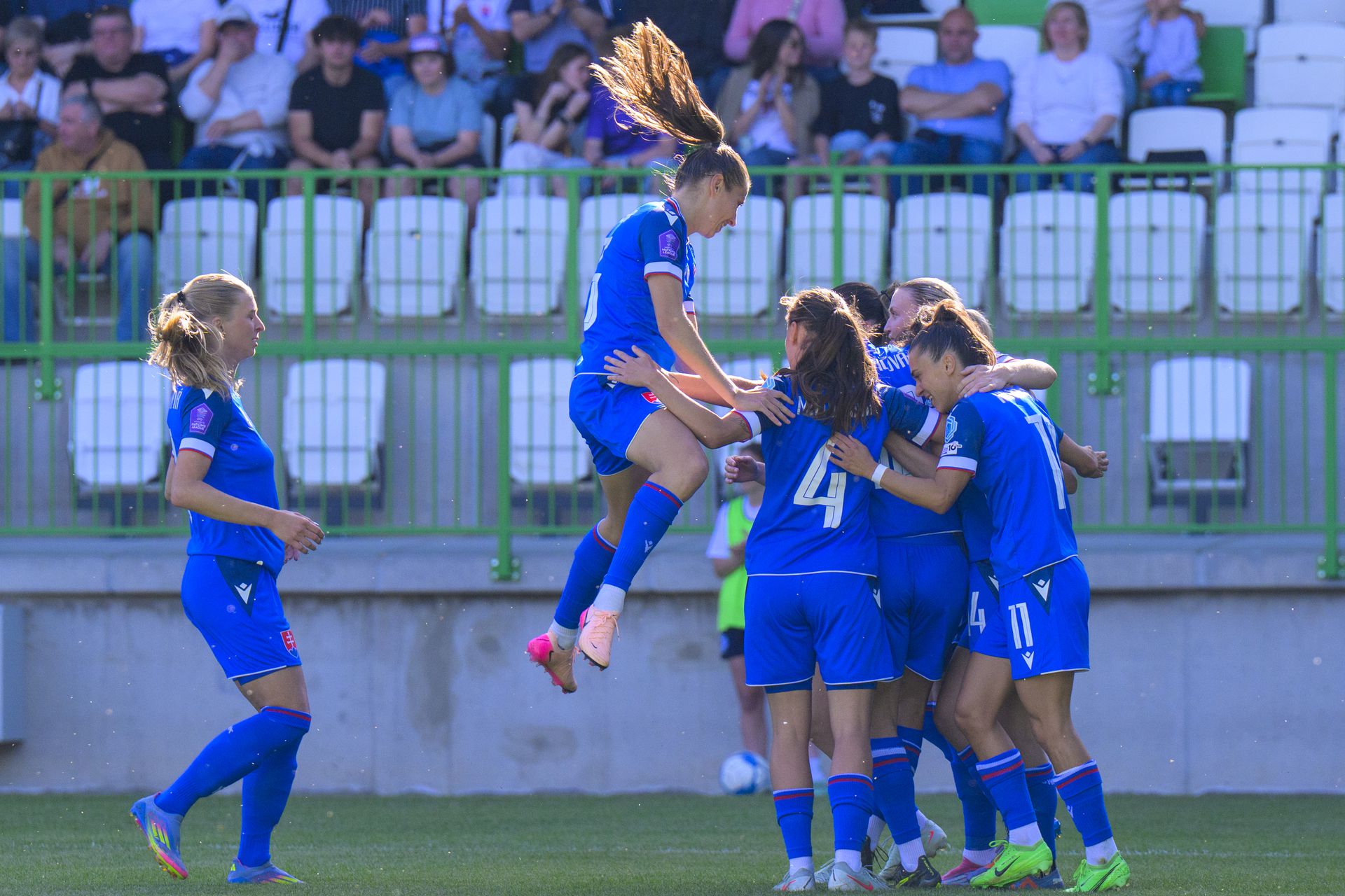Slovensko - Gibraltár, futbal ženy. Zdroj: TASR