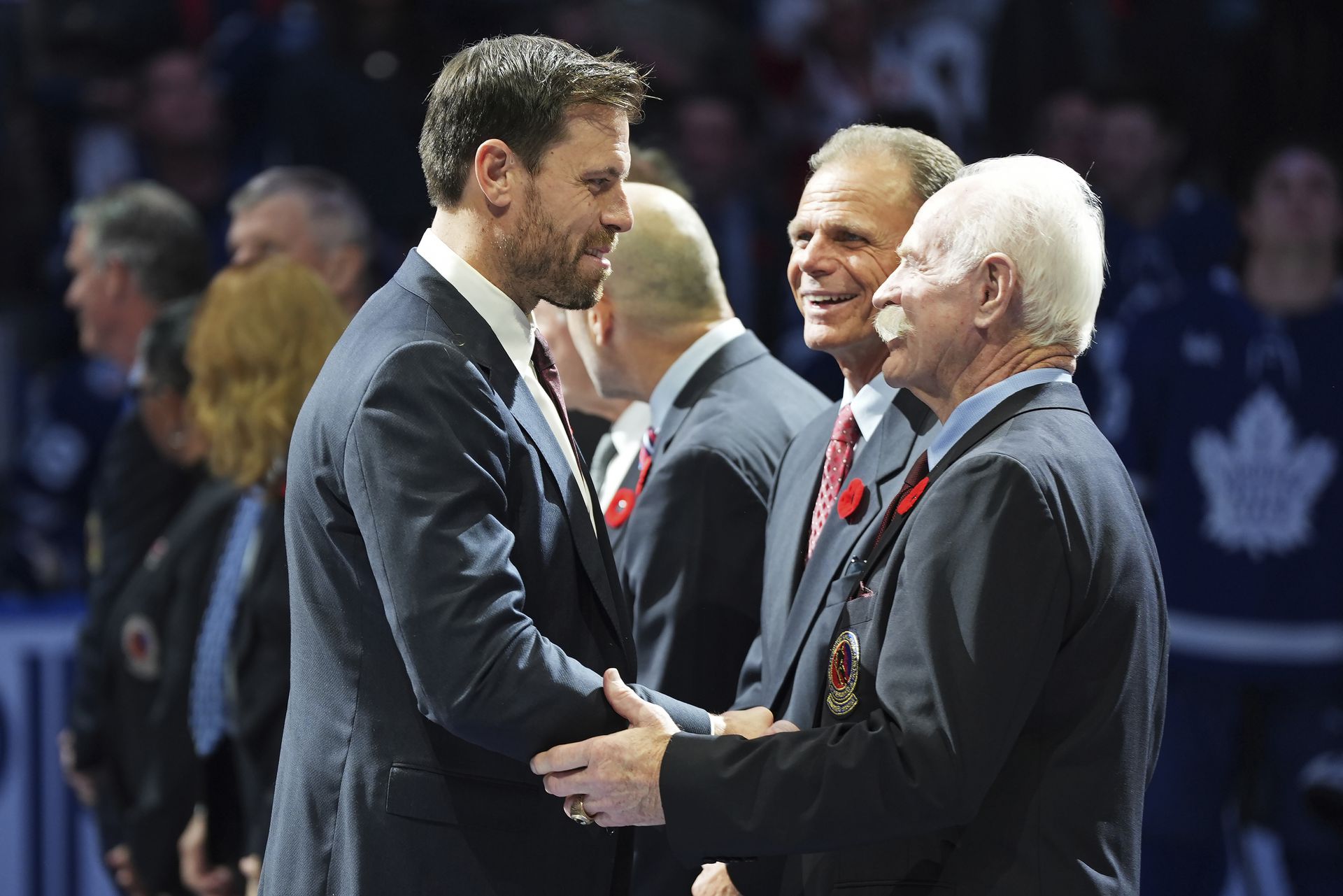 Mike Gartner (druhý zprava) a Lanny Mcdonald (prvý zprava)
Zdroj: SITA/AP
