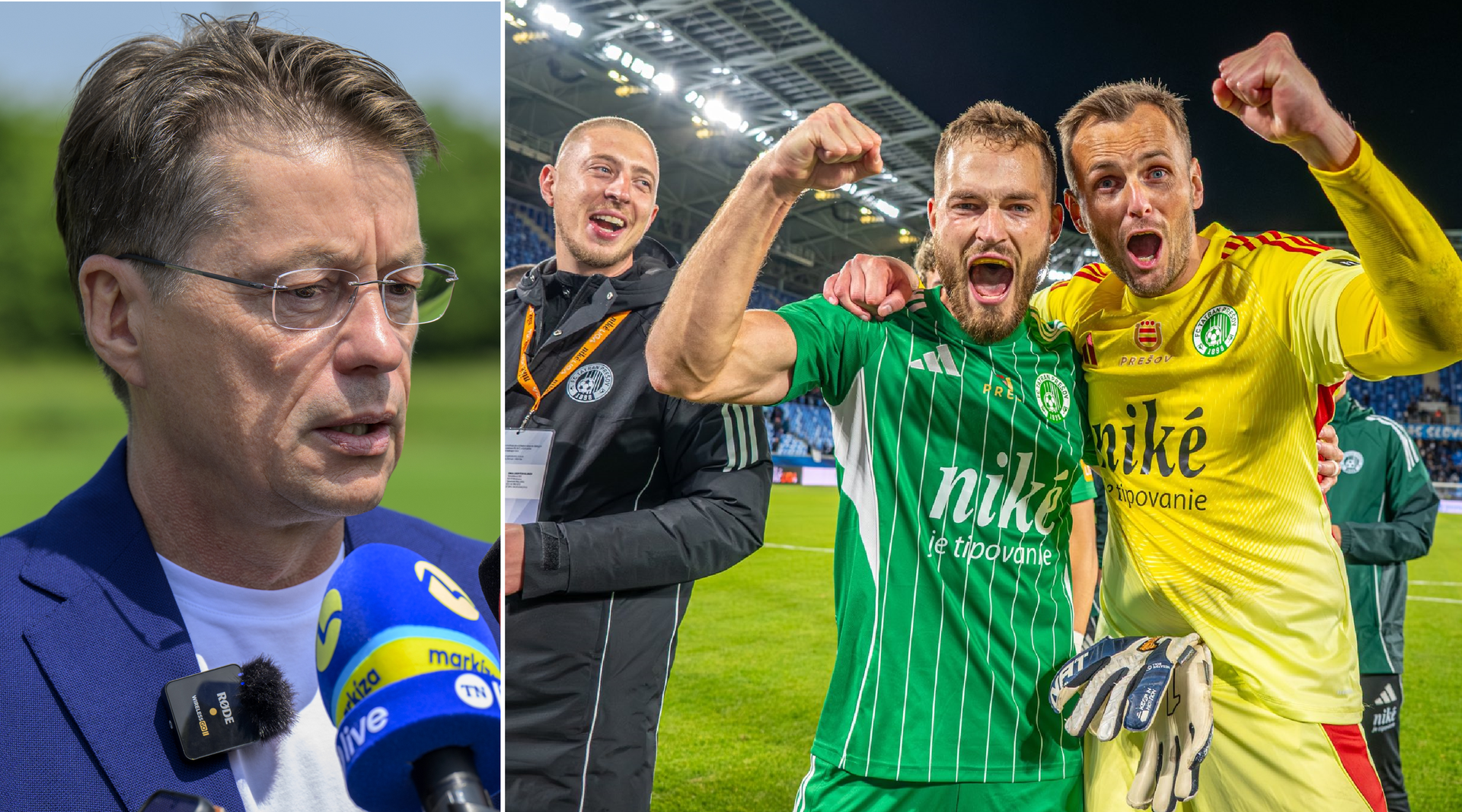 Vo futbalovom Tatrane Prešov by malo dôjsť k zmene vlastníckej štruktúry. Zdroj: TASR, facebook Tatran Prešov