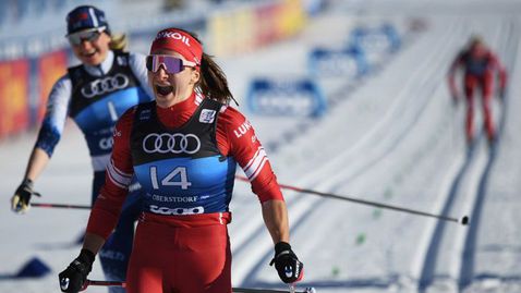 Наталия Непряева с победа в спринта в Оберстдорф от “Тур дьо ски”