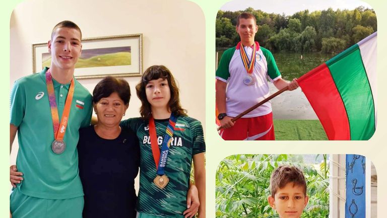За изключителни спортни постижения на младите лекоатлети Ирен Саръбоюкова и