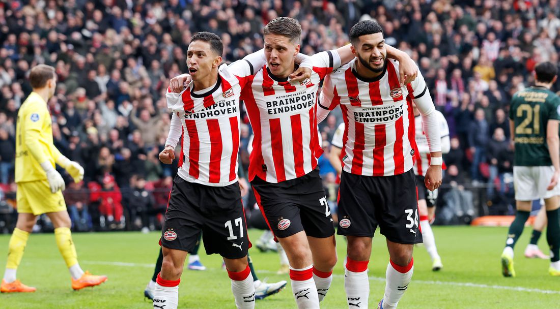 ПСВ отвя Фейенорд с ранен щурм и дръпна със 17 точки на върха в Ередивизи