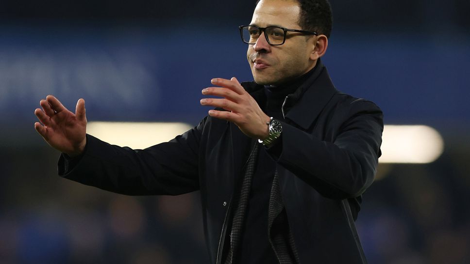 Мениджърът на Челси Лиъм Росиниър бе на върха на щастието