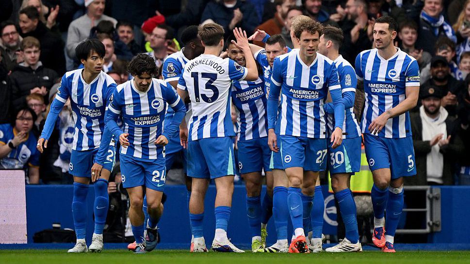 Брайтън и Нотингам решиха всичко в първите петнайсет минути на срещата