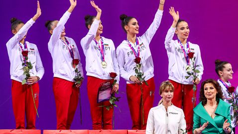  Ансамбълът с втора безспорна купа, три златни и един бронзов орден за гимнастичките от европейското в Баку 