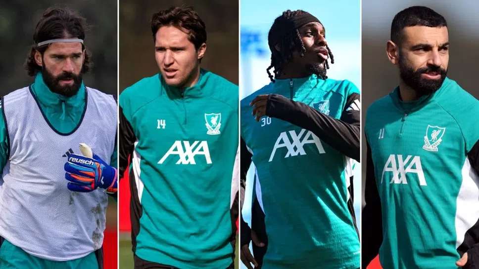 Слот с информация за състоянието на Салах, Фримпонг, Алисон и Киеза