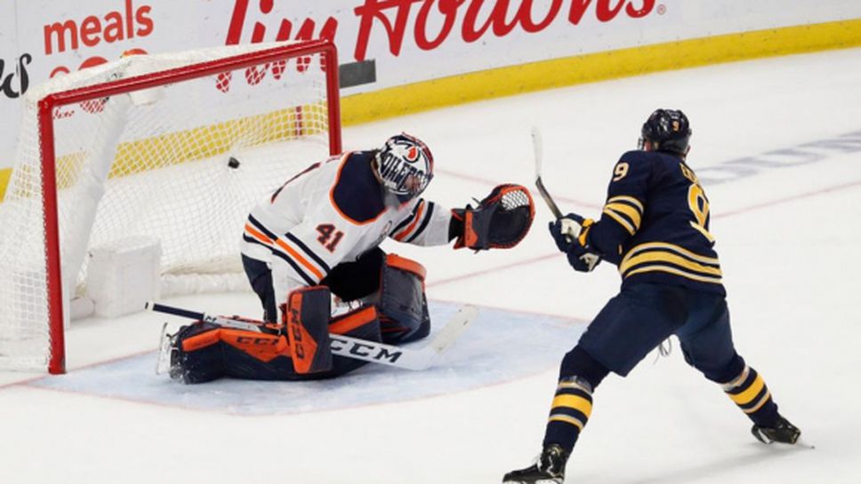 Джак Айхел вкара дузпа в продължението, за да донесе успех на Бъфало над Едмънтън