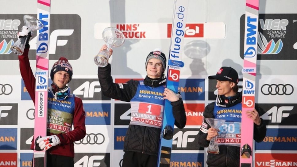 Линдвик с втора поредна победа във веригата по ски-скок "Четирите шанци"