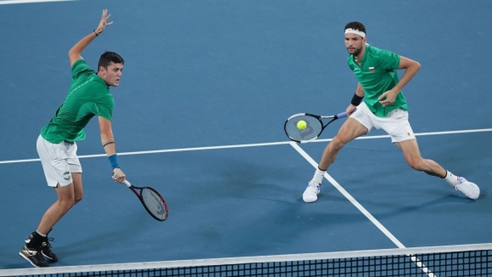 Димитров и Лазаров се бориха, но отстъпиха на Белгия на ATP Cup