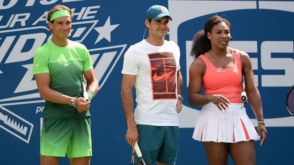 Федерер, Надал и Серина ще играят благотворително в помощ на Австралия